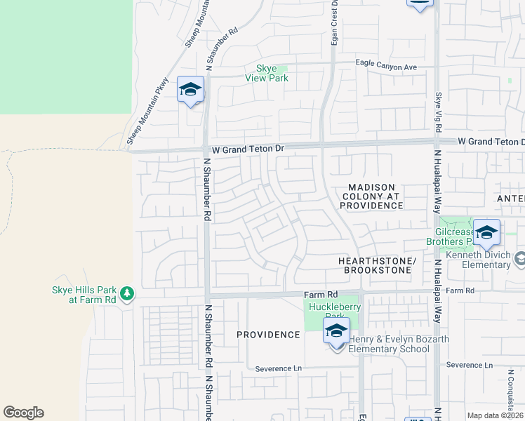 map of restaurants, bars, coffee shops, grocery stores, and more near 10553 Bandera Mountain Lane in Las Vegas