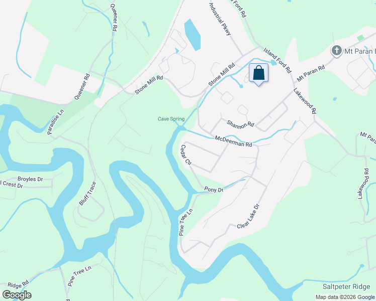 map of restaurants, bars, coffee shops, grocery stores, and more near 280 Cedar Circle in Jacksboro