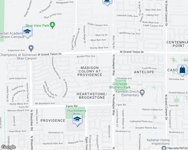 map of restaurants, bars, coffee shops, grocery stores, and more near 10234 Headrick Drive in Las Vegas