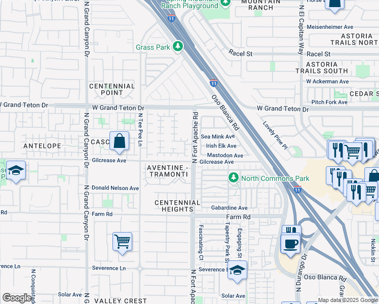 map of restaurants, bars, coffee shops, grocery stores, and more near 9213 Candilela Court in Las Vegas