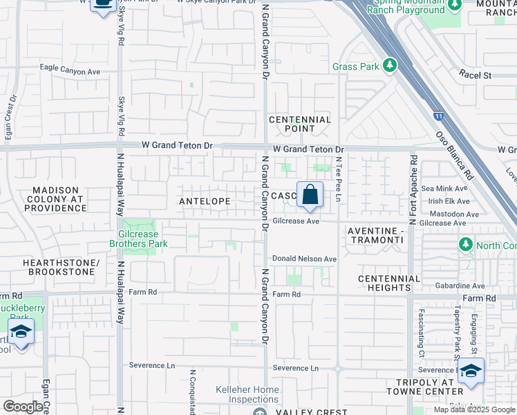 map of restaurants, bars, coffee shops, grocery stores, and more near 9616 Wildherd Avenue in Las Vegas