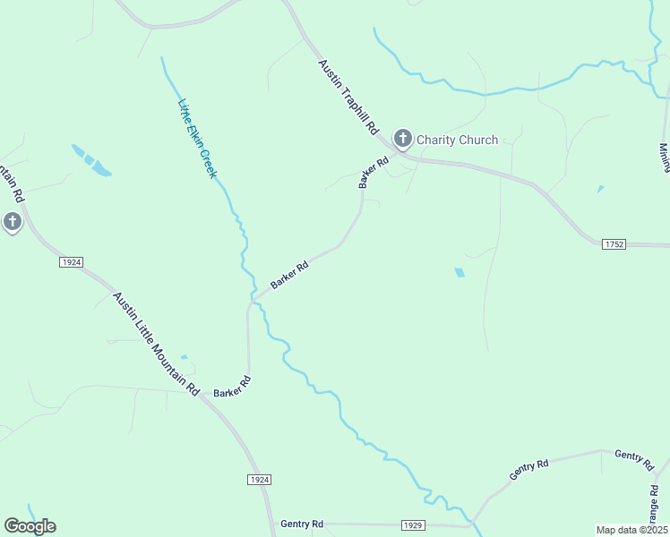 map of restaurants, bars, coffee shops, grocery stores, and more near 453 Barker Road in Elkin