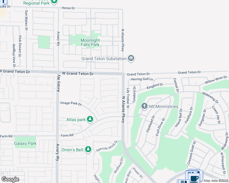 map of restaurants, bars, coffee shops, grocery stores, and more near 3759 Corellia Ave in North Las Vegas