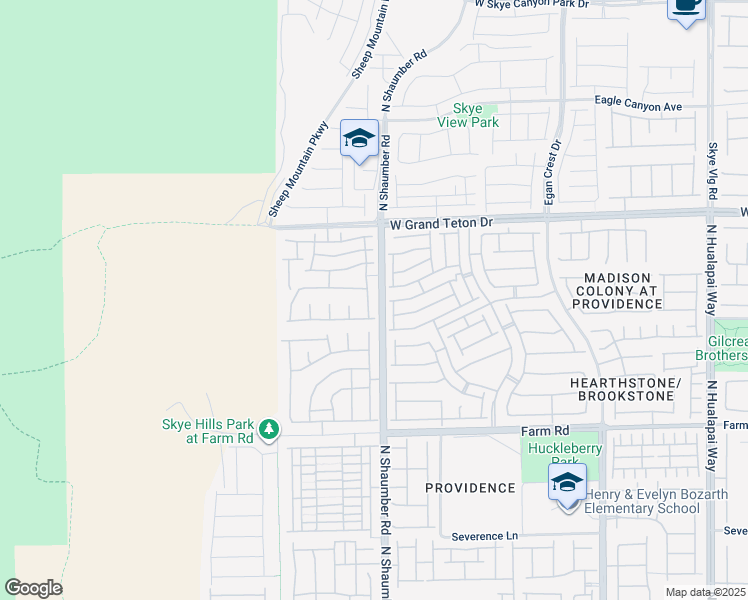 map of restaurants, bars, coffee shops, grocery stores, and more near 7834 North Shingle Beach Street in Las Vegas