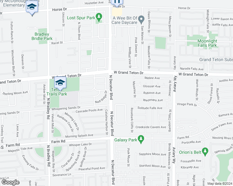 map of restaurants, bars, coffee shops, grocery stores, and more near 4770 Equinox Sky Avenue in North Las Vegas