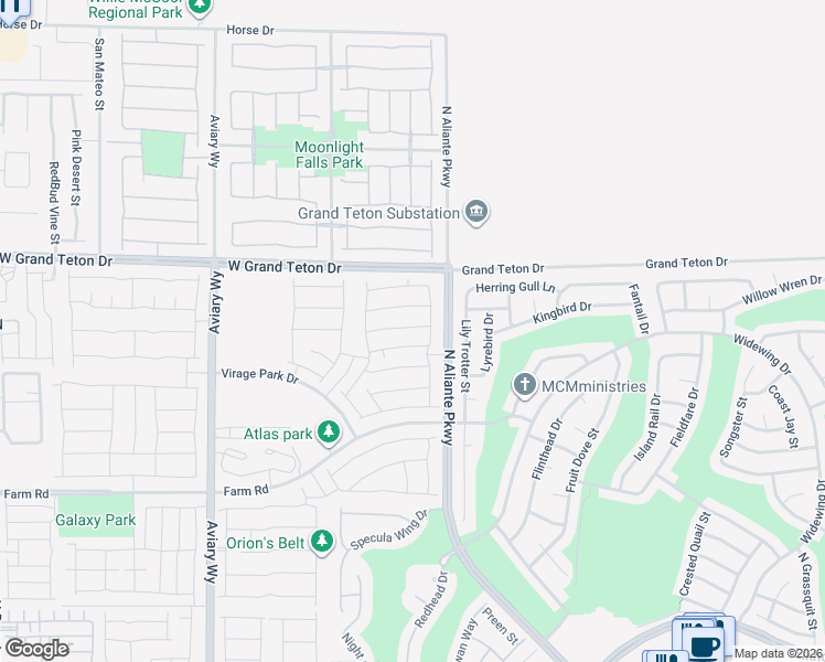 map of restaurants, bars, coffee shops, grocery stores, and more near 3763 Corellia Ave in North Las Vegas