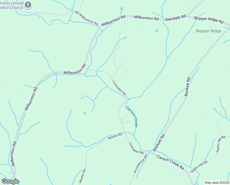 map of restaurants, bars, coffee shops, grocery stores, and more near 490 Cockateil Road in Greene