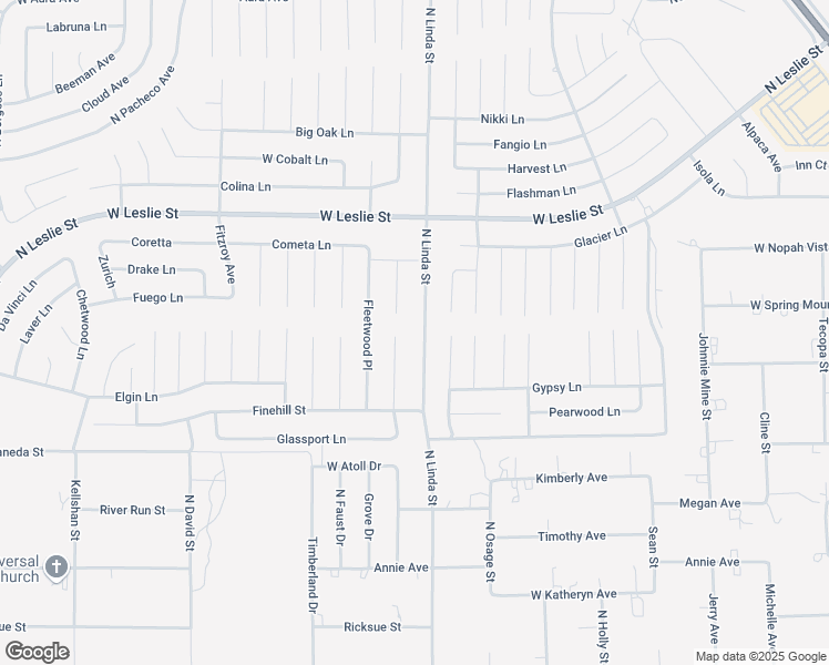 map of restaurants, bars, coffee shops, grocery stores, and more near 5700 North Linda Street in Pahrump