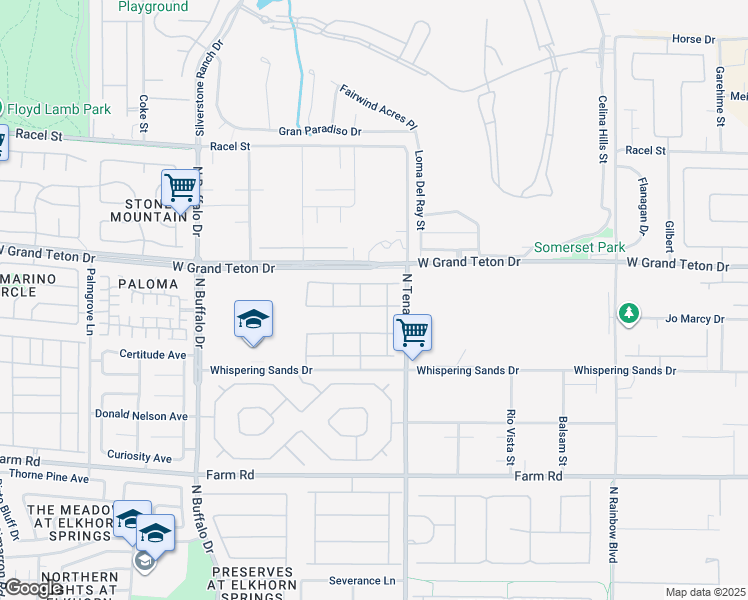 map of restaurants, bars, coffee shops, grocery stores, and more near 7260 Fruitful Harvest Avenue in Las Vegas