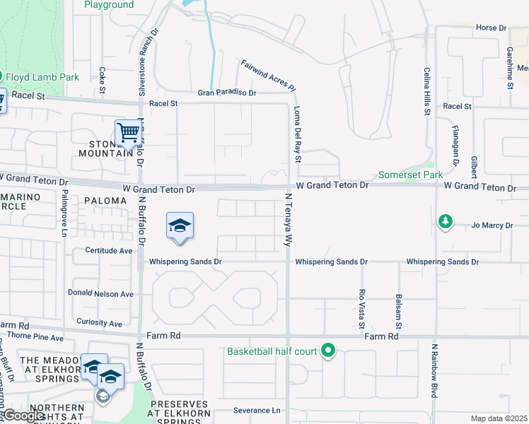 map of restaurants, bars, coffee shops, grocery stores, and more near 7260 Fruitful Harvest Avenue in Las Vegas