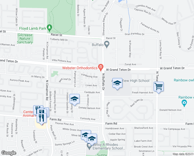 map of restaurants, bars, coffee shops, grocery stores, and more near 7912 Limbwood Ct in Las Vegas