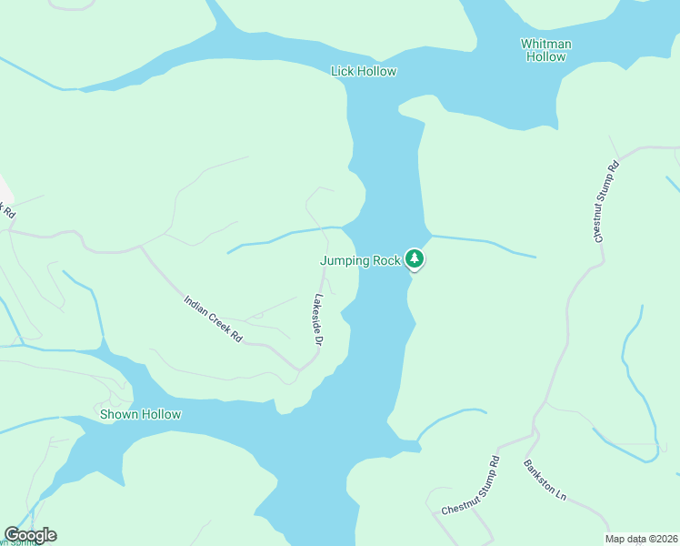 map of restaurants, bars, coffee shops, grocery stores, and more near 1400 Lakeside Drive in Jacksboro