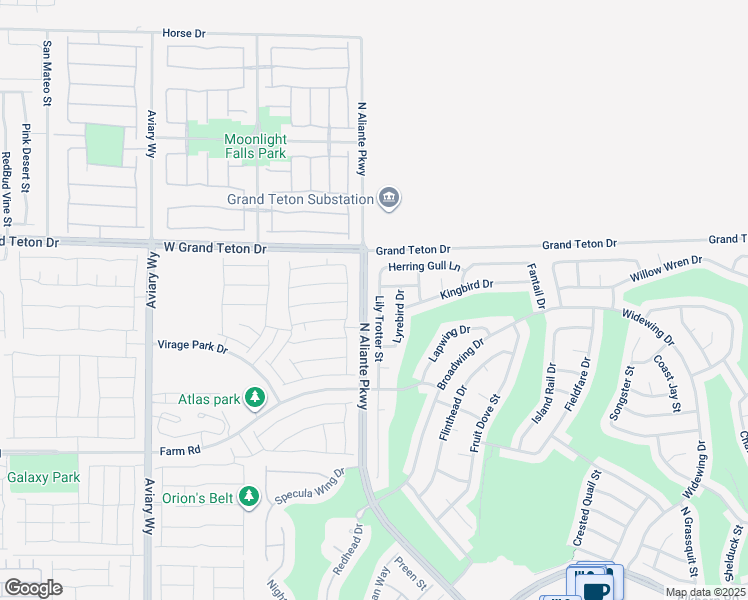 map of restaurants, bars, coffee shops, grocery stores, and more near 7905 Lily Troter Street in North Las Vegas