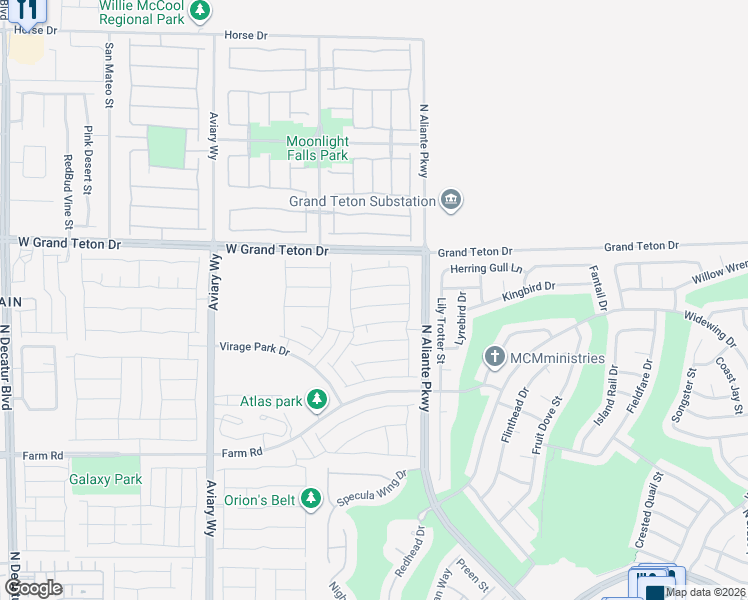 map of restaurants, bars, coffee shops, grocery stores, and more near 3824 Corellia Ave in North Las Vegas