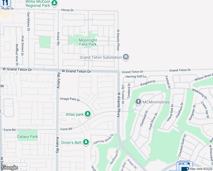 map of restaurants, bars, coffee shops, grocery stores, and more near 3812 Corellia Ave in North Las Vegas