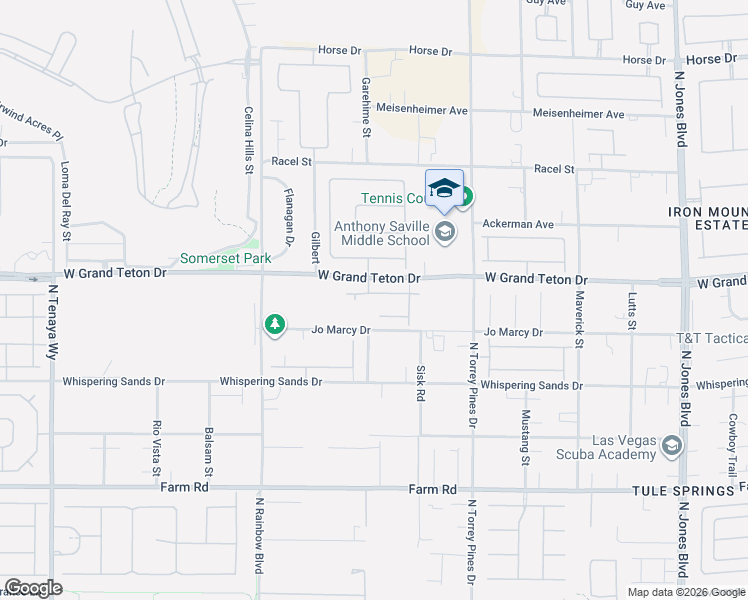 map of restaurants, bars, coffee shops, grocery stores, and more near 6588 Lyon Estates Avenue in Las Vegas