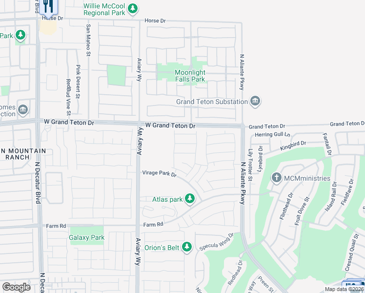 map of restaurants, bars, coffee shops, grocery stores, and more near 4035 Floating Fern Avenue in North Las Vegas
