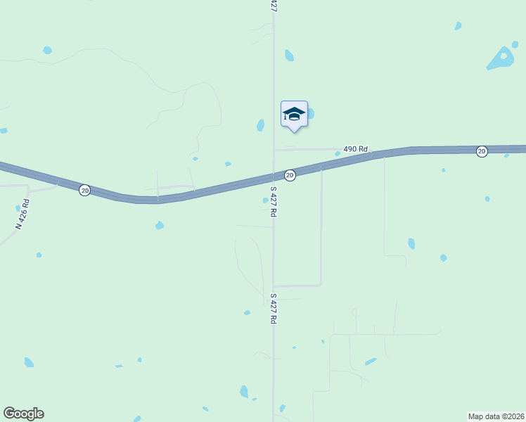 map of restaurants, bars, coffee shops, grocery stores, and more near 108 South 427 Road in Pryor