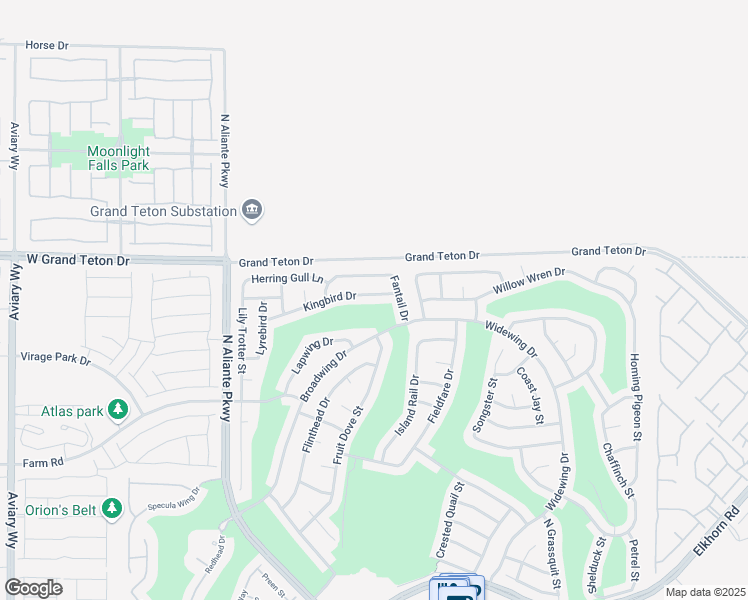 map of restaurants, bars, coffee shops, grocery stores, and more near 3117 Kingbird Drive in North Las Vegas
