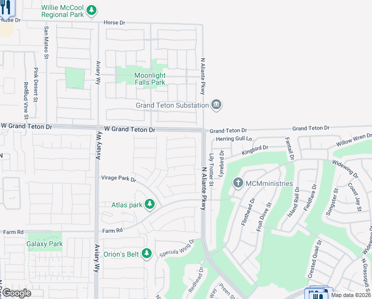 map of restaurants, bars, coffee shops, grocery stores, and more near 3811 Berenices Ave in North Las Vegas