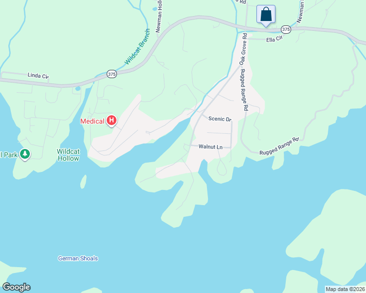 map of restaurants, bars, coffee shops, grocery stores, and more near 1150 Oak Grove Road in Bean Station