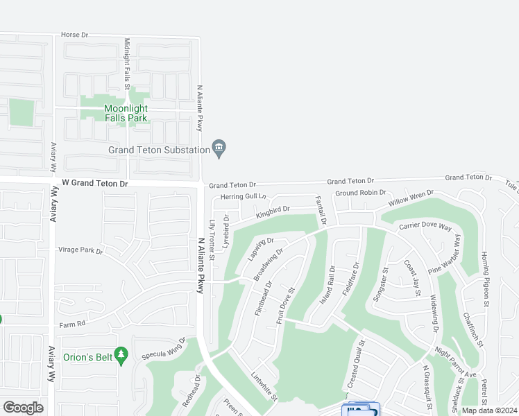 map of restaurants, bars, coffee shops, grocery stores, and more near 7922 North Crested Starling Court in North Las Vegas