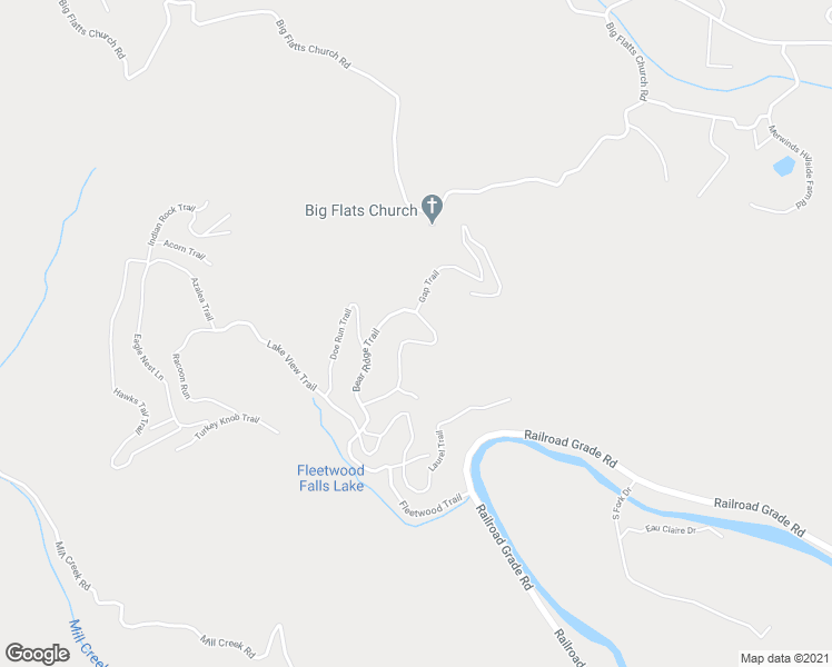 map of restaurants, bars, coffee shops, grocery stores, and more near 628 Bear Ridge Trail in Fleetwood