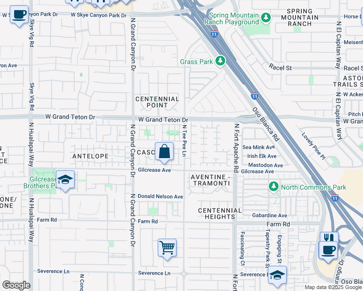 map of restaurants, bars, coffee shops, grocery stores, and more near 9428 Plover Falls Avenue in Las Vegas