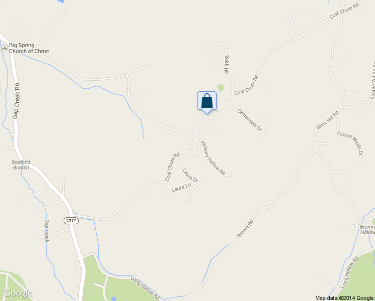 map of restaurants, bars, coffee shops, grocery stores, and more near 293 Coal Chute Road in Elizabethton