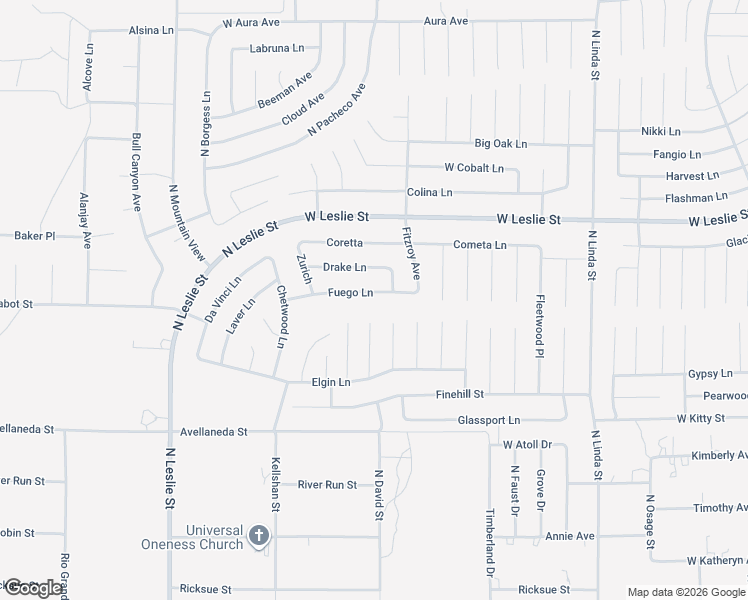 map of restaurants, bars, coffee shops, grocery stores, and more near 1541 Fuego Lane in Pahrump
