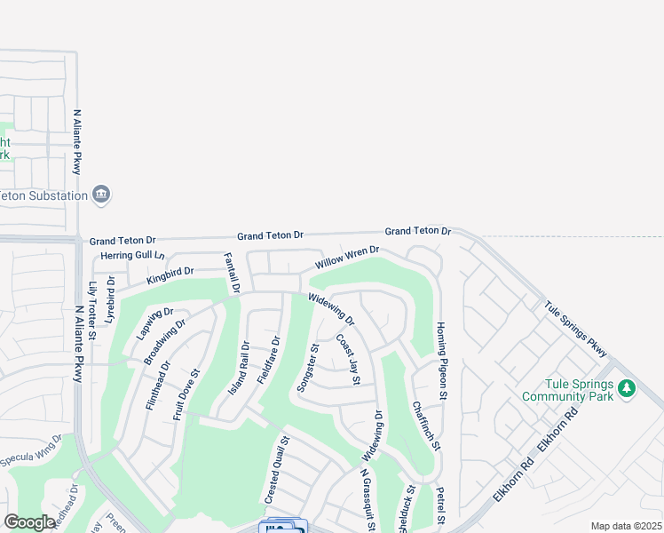 map of restaurants, bars, coffee shops, grocery stores, and more near 2529 Willow Wren Drive in North Las Vegas