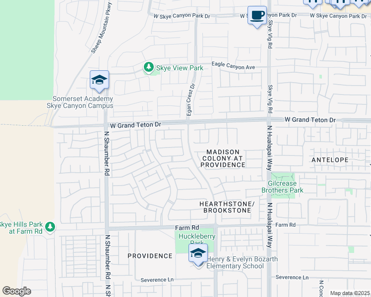 map of restaurants, bars, coffee shops, grocery stores, and more near 7904 Airola Peak Street in Las Vegas