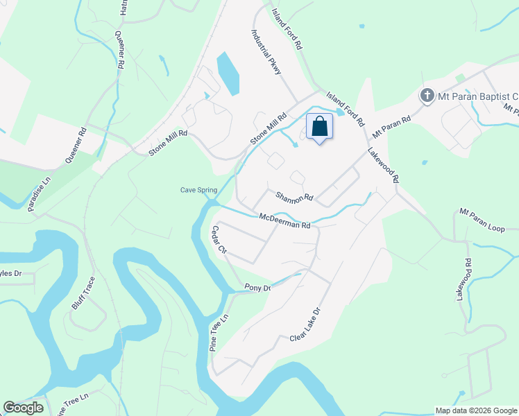 map of restaurants, bars, coffee shops, grocery stores, and more near 357 Shannon Road in Jacksboro