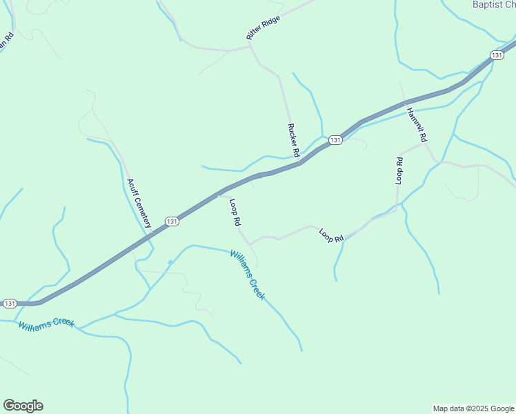 map of restaurants, bars, coffee shops, grocery stores, and more near 6575 Tennessee 131 in Washburn