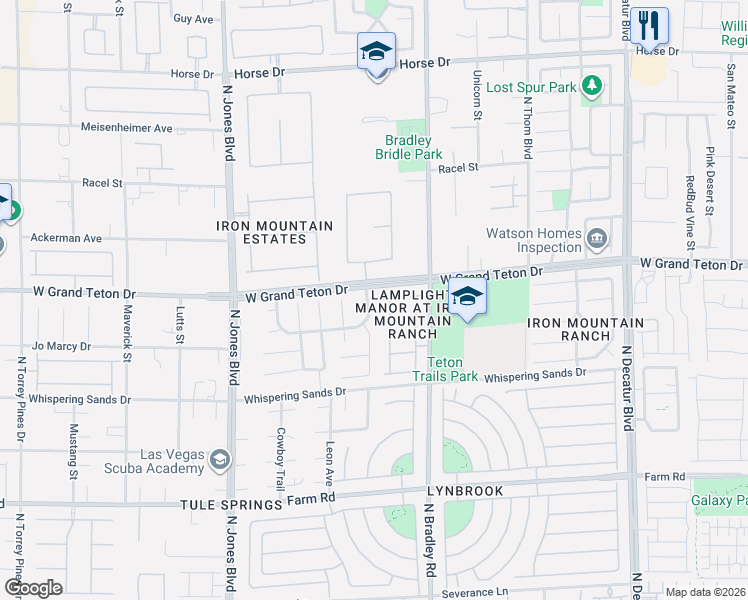 map of restaurants, bars, coffee shops, grocery stores, and more near 7908 Flat Creek Street in Las Vegas