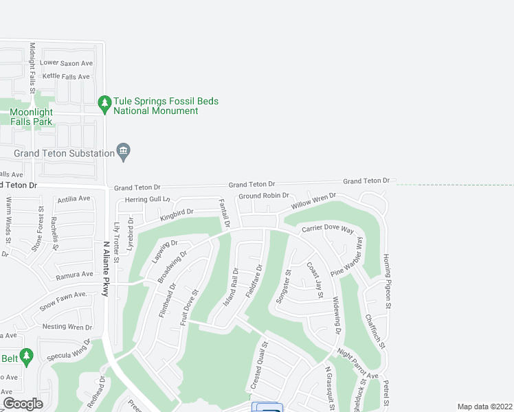 map of restaurants, bars, coffee shops, grocery stores, and more near 7936 North Golden Warbler in North Las Vegas