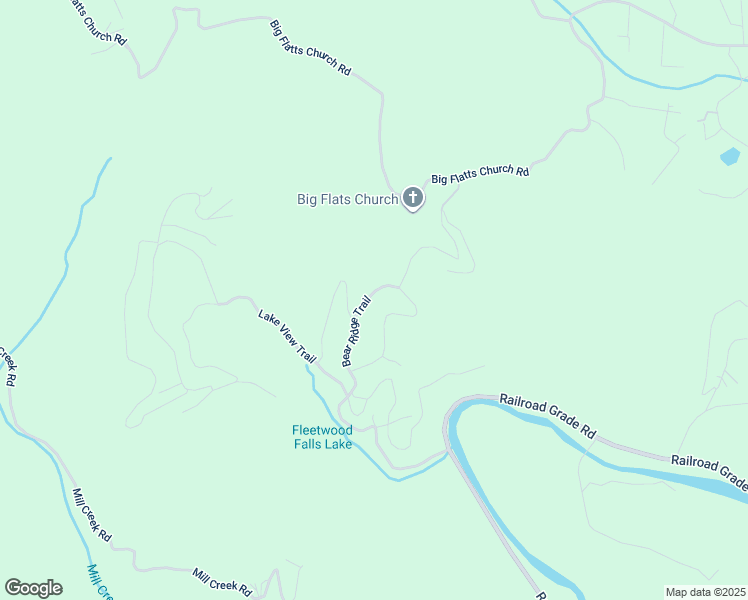 map of restaurants, bars, coffee shops, grocery stores, and more near 406 Bear Ridge Trail in Fleetwood