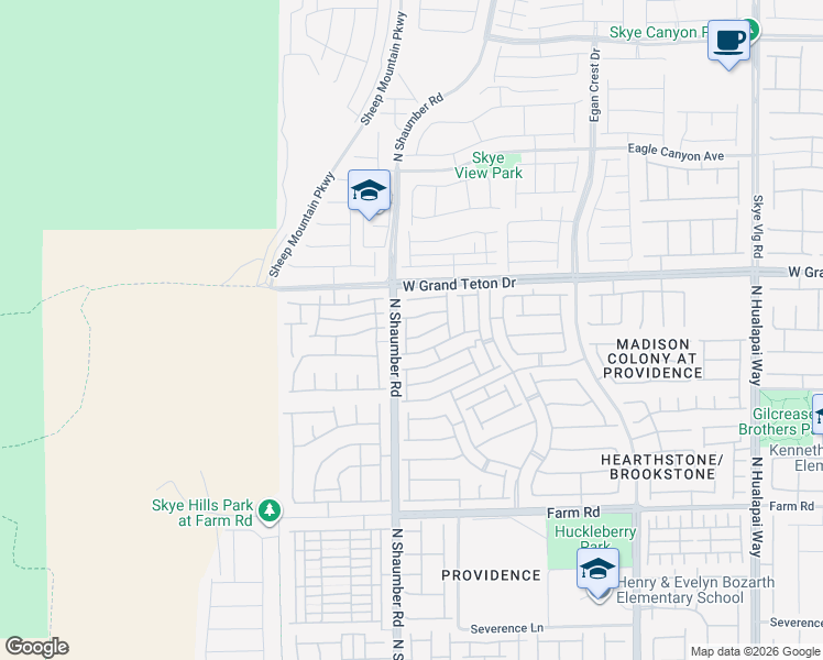 map of restaurants, bars, coffee shops, grocery stores, and more near 7907 Bartlett Peak Street in Las Vegas
