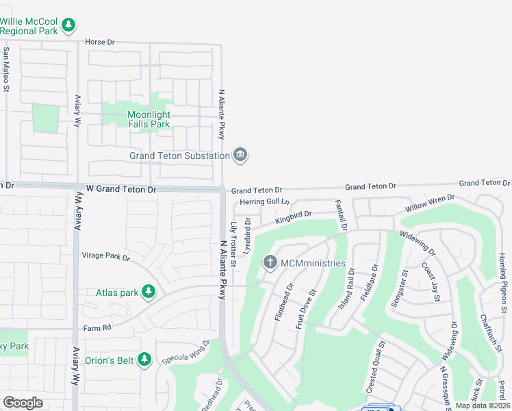 map of restaurants, bars, coffee shops, grocery stores, and more near in North Las Vegas