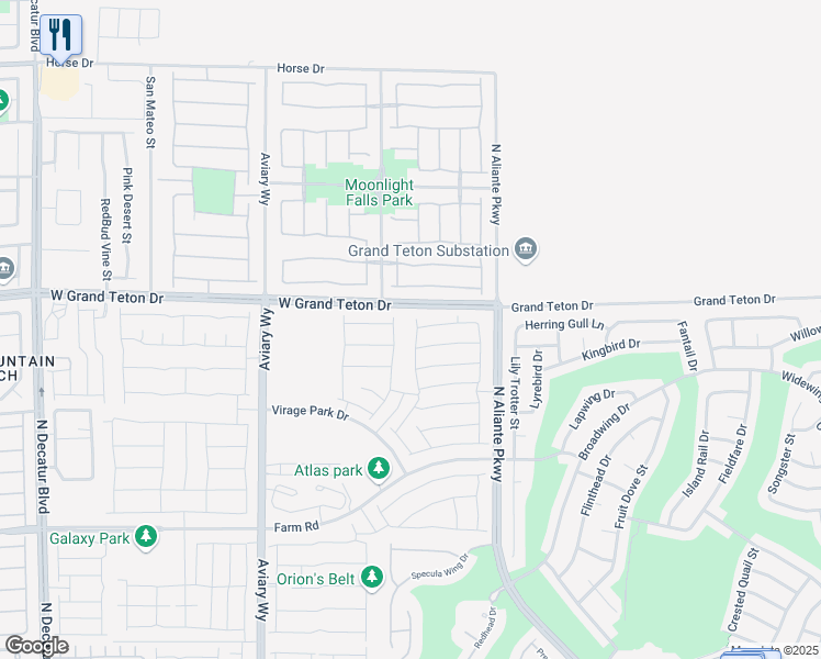 map of restaurants, bars, coffee shops, grocery stores, and more near 7941 Rachelis Street in North Las Vegas