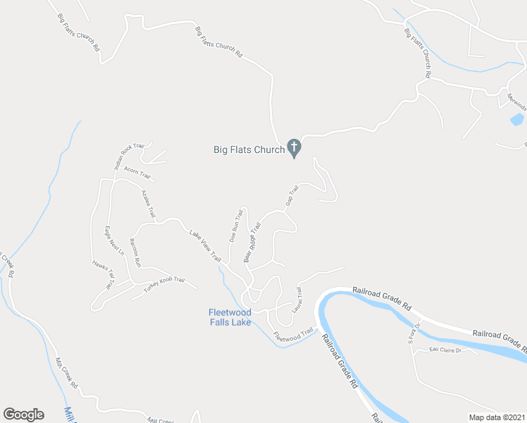 map of restaurants, bars, coffee shops, grocery stores, and more near 421 Bear Ridge Trail in Fleetwood