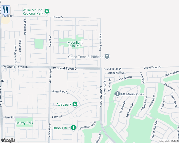 map of restaurants, bars, coffee shops, grocery stores, and more near 3813 Bowers Hollow Avenue in North Las Vegas