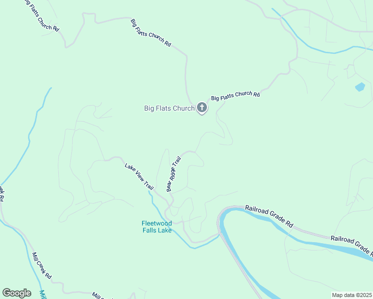 map of restaurants, bars, coffee shops, grocery stores, and more near 455 Bear Ridge Trail in Fleetwood