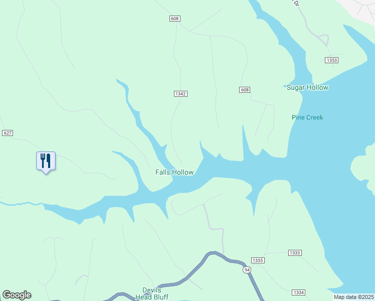 map of restaurants, bars, coffee shops, grocery stores, and more near 8946 Falls Hollow Road in Rogers