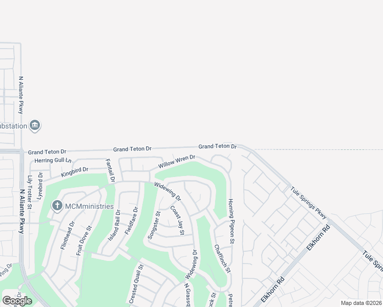 map of restaurants, bars, coffee shops, grocery stores, and more near 2320 Willow Wren Drive in North Las Vegas