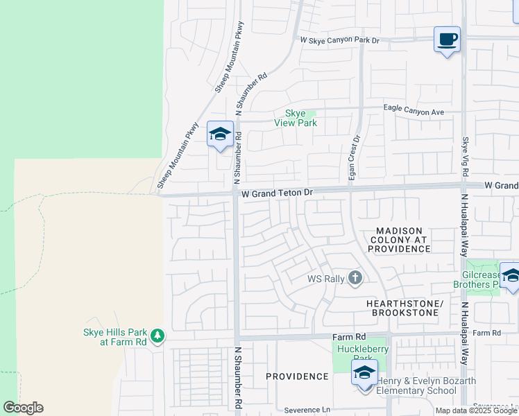 map of restaurants, bars, coffee shops, grocery stores, and more near 10612 Capitol Peak Avenue in Las Vegas