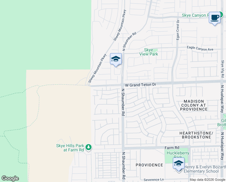 map of restaurants, bars, coffee shops, grocery stores, and more near 10737 West Broxden Junction Avenue in Las Vegas