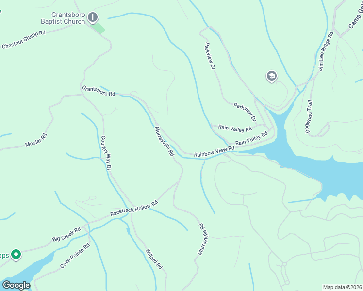 map of restaurants, bars, coffee shops, grocery stores, and more near 170 Rainbow View Road in LaFollette