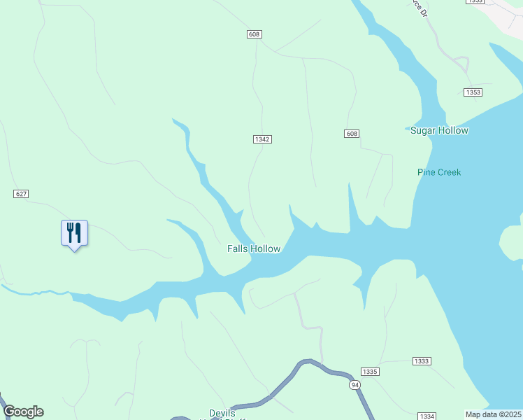 map of restaurants, bars, coffee shops, grocery stores, and more near 8946 Falls Hollow Road in Rogers