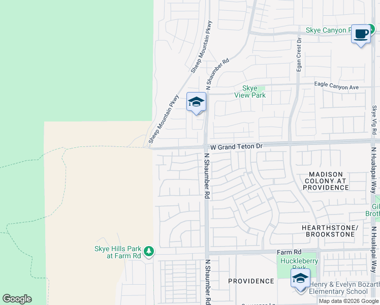 map of restaurants, bars, coffee shops, grocery stores, and more near 10734 West Broxden Junction Avenue in Las Vegas